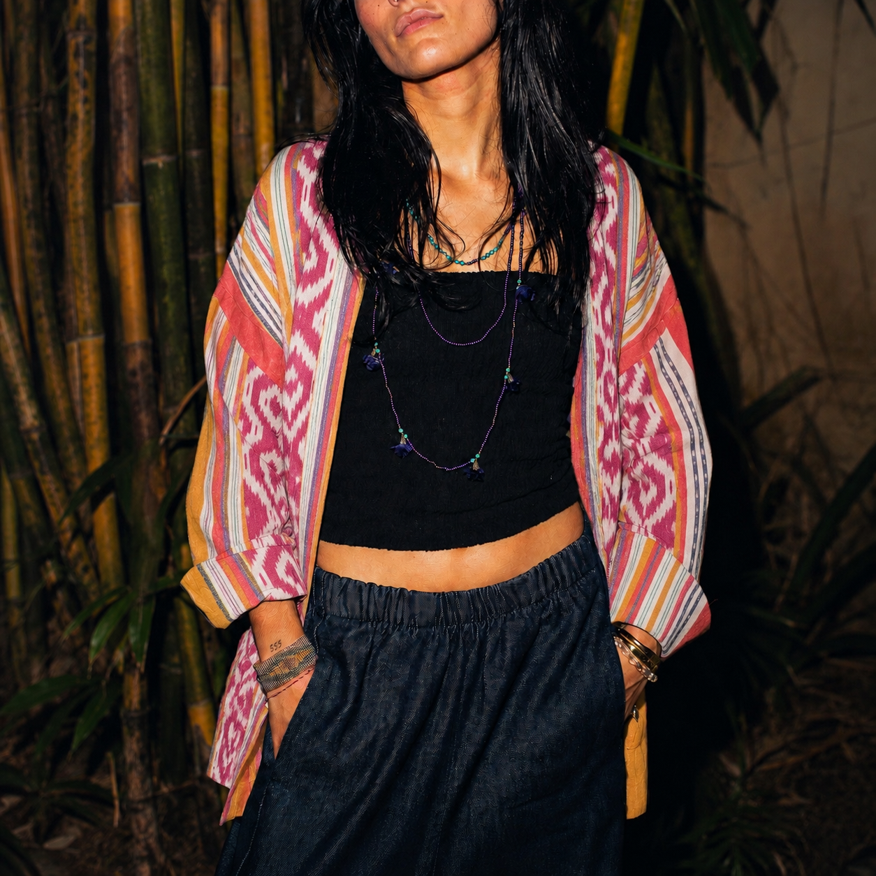 VESTE KIMONO IKAT