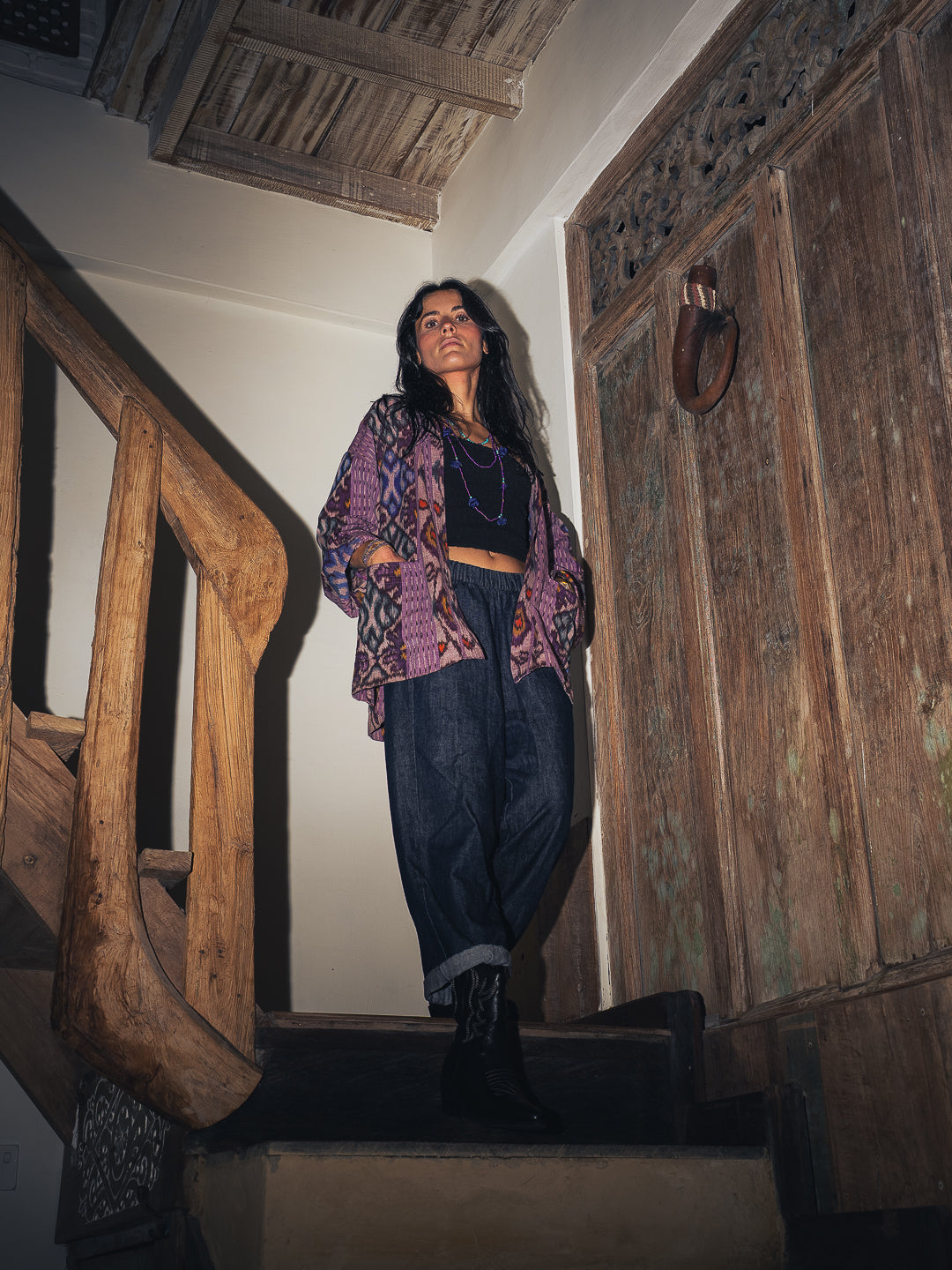 VESTE KIMONO IKAT