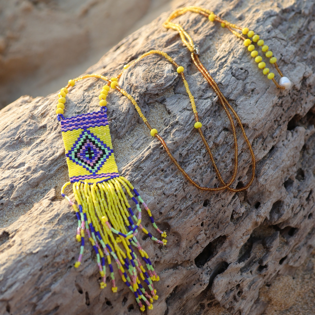 COLLIER ADULTE INDIEN YELLOW