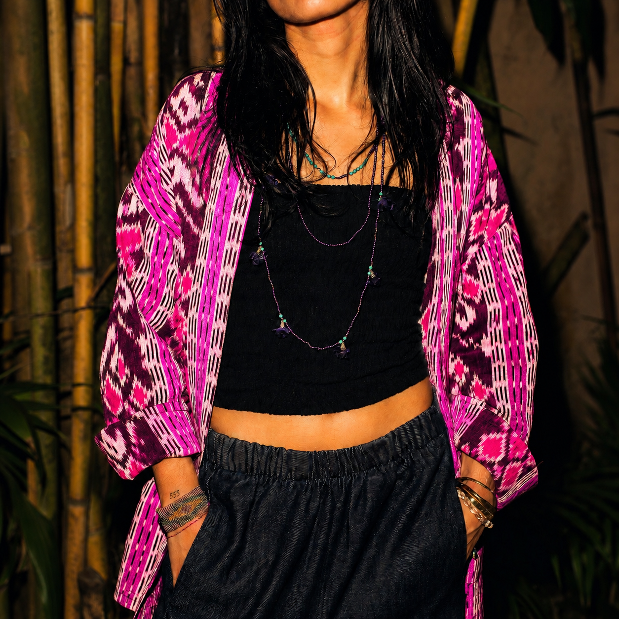VESTE KIMONO IKAT