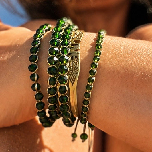 BRACELET TRESSÉ AU FIL DORÉ