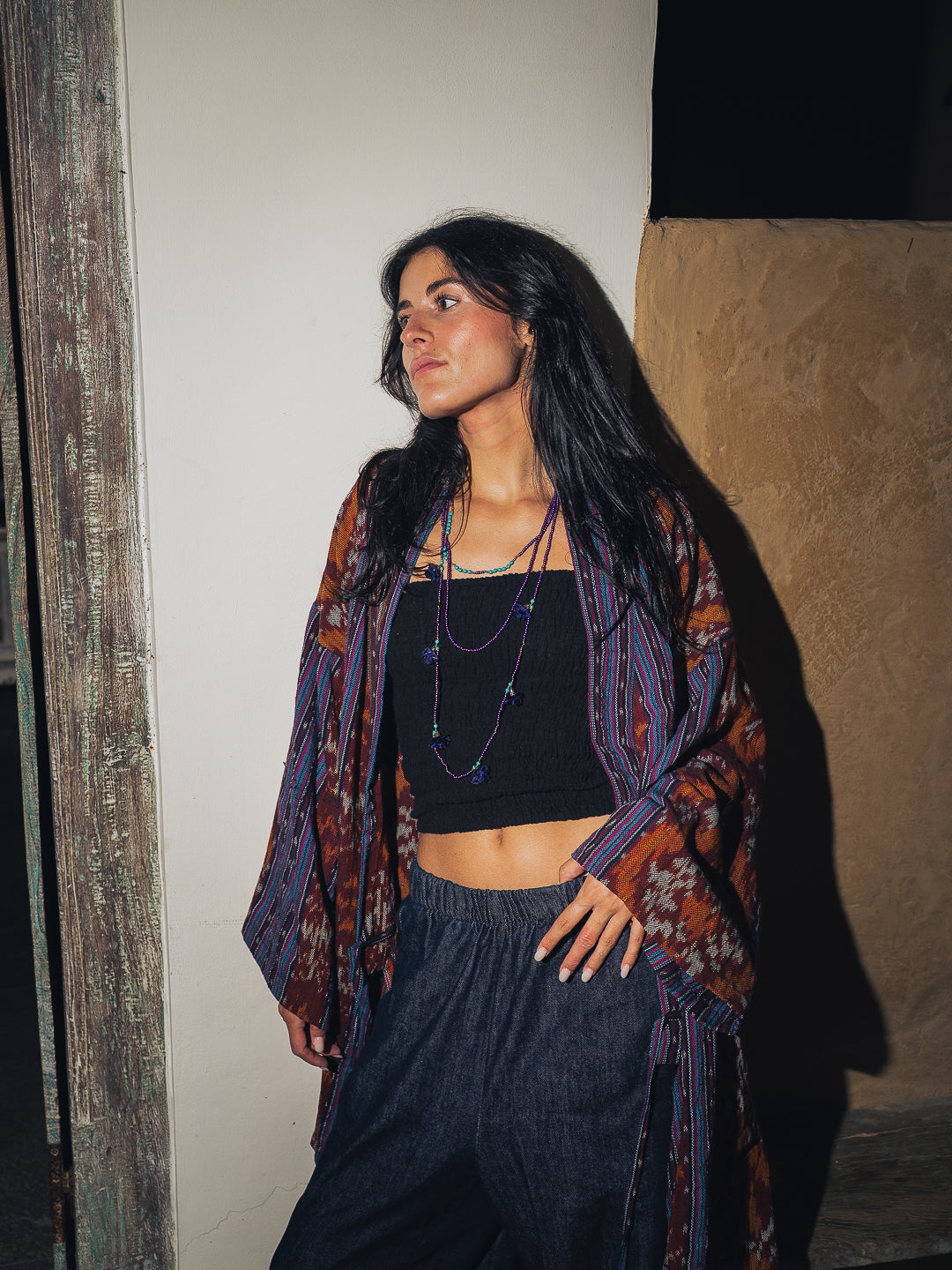 SAUTOIR TRIPLE FLOWERS